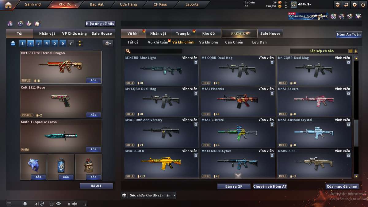 shop acc cf uy tin gia re